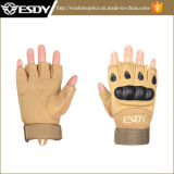 Outdoor Sports Fingerless Military Tactical Airsoft Gun Hunting Gloves Tan