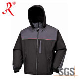 High Quality Outdoor Waterproof Softshell Jacket with Hoody (QF-403)