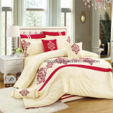 High Quality Shining Color 7pieces Embroidery Quilt Set Bedding Set