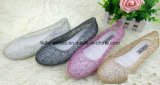 Lady Latest High Quality Crystal Jelly Sandals (FF614-1)