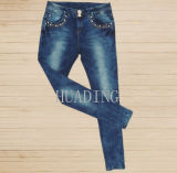 Wholesale Custom Sexy Fashion Women's Skinny Denim Jeans Hdlj0061