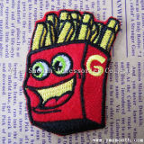 Custom Fashion Hamburger Chips Embroidery Patches for Garment Decoration Accessories