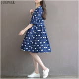 Cotton/Linen Daily Wear New Fashion Floral Print Casual Girls' Dress