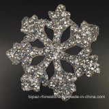 Dancing Performance Gift Rhinestone/Beads Embroidery Hotfix Applique Snowflake Patches Handmade