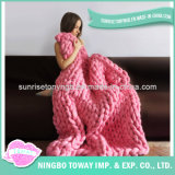 High Quality Wool Hand Knitted Acrylic Crochet Blanket