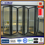 Aluminum Interior Folding Glass Door 2.0mm Thickness with Screen