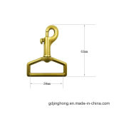 Custom Brass Plated Zinc Alloy Dog Hook Swivel Snap Hook