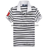 Cool Mens Stripe Golf Polo Shirt