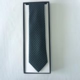 Latest Men's Fashion Blue DOT Design Jacquard Silk Neckties