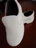 ESD PVC Leather White Safety Shoes