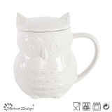 1000ml Ceramic Owl Pot with Lid