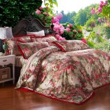 Classic Style Printed Jacquard Cotton Linen Luxury Bedding