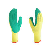 High Quality Green Crinkle Latex Gloves
