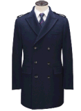 Top-Quality Double-Breasted Men's Navy Wool Slim Leisure Winter Coat