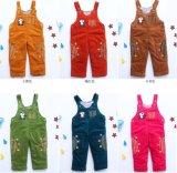 P1129 2015 Winter Corduroy Baby Romper Clothing Gentleman Cartoon Trousers Infant Rompers Kids Jumpsuits 3sizes 3PCS/Lot