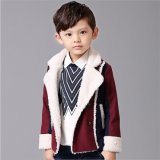 T1178 2015 Wholesale Chines Brand Newest Thick Warm Berber Fleece Solid Contour Boys Fashion Coat Winter Jacket Kids Casual Outerwear
