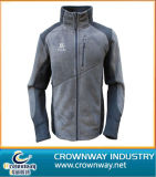 Ladies Grey Micro Fiber Polyester Fleece Jacket with High Quality
