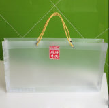 Custom Branding Printing Plastic PP Bag with rope ( big PVC bag)