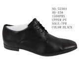 Black Color Men's Casual Shoes Leather Fashion Shoes