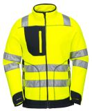 Fluorescent Yellow High Visibility Fleece Workwear with Reflective Jacket