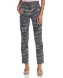 Slim Stretch-Tweed Plaid Women Long Pants for Your Own Designs