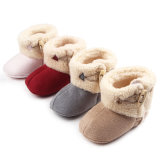 Wholesale Velour Material Baby Booties Winter Shoes Baby Shoes First Steps