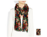 Floral Custom Design Silk Scarf
