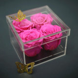 2018 New Style Rose Boxes Acrylic Flower Displays Box