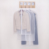 Foldable Dust Proof Clothes Suit Garment Cover Storage Bag, Transparent White
