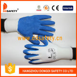 Orange Latex Household Work Gloves Pass Ce