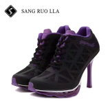 2017 New Style Fashionable Lady Sports High Heel Shoes