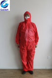 Disposable Nonwoven Coverall S2-4515 in Red Color