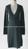 Fashion European Women Dress with Cable Knitting (L15-057)