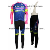 2016 Team Lampre Long Sleeve Cycling Jersey and Bib Pants Set