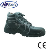 Nmsafet Cow Split Leather Steel Toe Cap Mining Safety Shoes