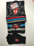 Custom Made Embroidered Spider Man Kids Acrylic Beanie Hat