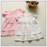 Smocked 100% Cotton Summer Girls Baby Dress for Infant