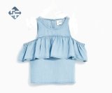 100% Tencel Girls Fashion Top /Childrens Summer Shirt