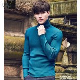 2017 Custom Long Sleeve Knitted Turtleneck Shirts Plain Color Men Swear Shirt Wholesale