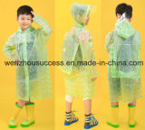 PVC Waterproof Rain Poncho for Children