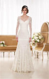 Mermaid Long Bridal Dress Lace Long Sleeve Wedding Dresses Z8006