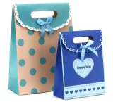 Patterned Gift Package Bag with Magic Tape Press-Button