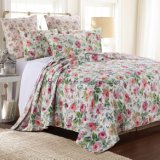 Cotton Sateen Rotary Print Quilt in Blush (DO6108)