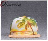 Hawaiian Style 5 Panel Snapback Hat with Special Visor