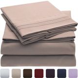 Embroidery Brushed Microfiber Bedding Sheet