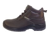 Brown Leather Safety Shoes Sn1339-1