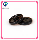 Black with 4holes Resin Round Shirt Button