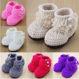 Customized Safe Hand Knitting Crochet Woven Kids Shoes