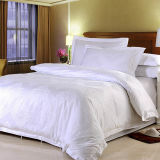 China Factory Supply Satin White Hotel Bedding Set Envelop Design