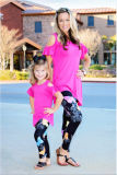 Four Sizes Printed Mommy and Me Leggings